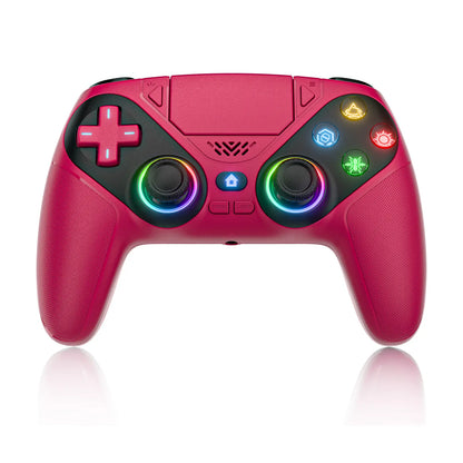 Elevate Your Gaming with the Wireless Gaming Controller Pro for PS5 - Featuring LED RGB Lights, Dual Vibration, Motion Sensing & 1000mAh Fast-Charging Battery