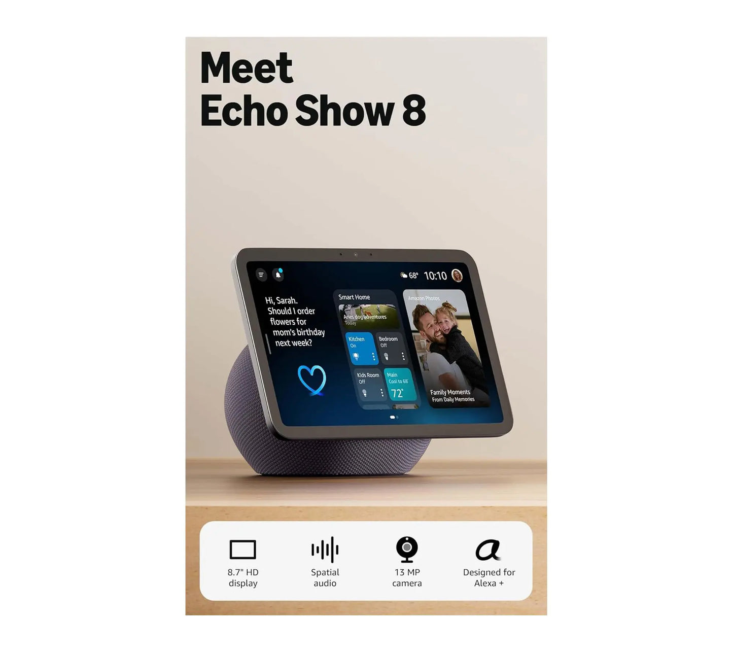 Elevate Your Home Experience with the Amazon Echo Show 8: Your Smart Hub with Stunning FHD Display and Alexa+