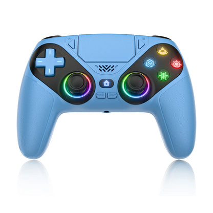 Elevate Your Gaming with the Wireless Gaming Controller Pro for PS5 - Featuring LED RGB Lights, Dual Vibration, Motion Sensing & 1000mAh Fast-Charging Battery