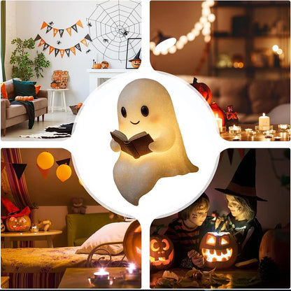 Enchanting 3D LED Ghost Desk Light - Perfect for Halloween and Year-Round Home Decor