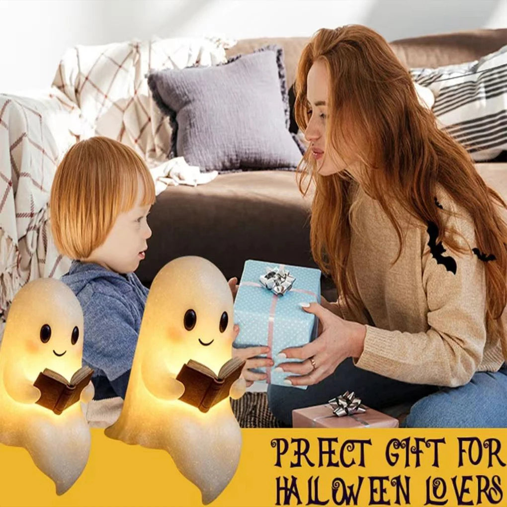 Enchanting 3D LED Ghost Desk Light - Perfect for Halloween and Year-Round Home Decor