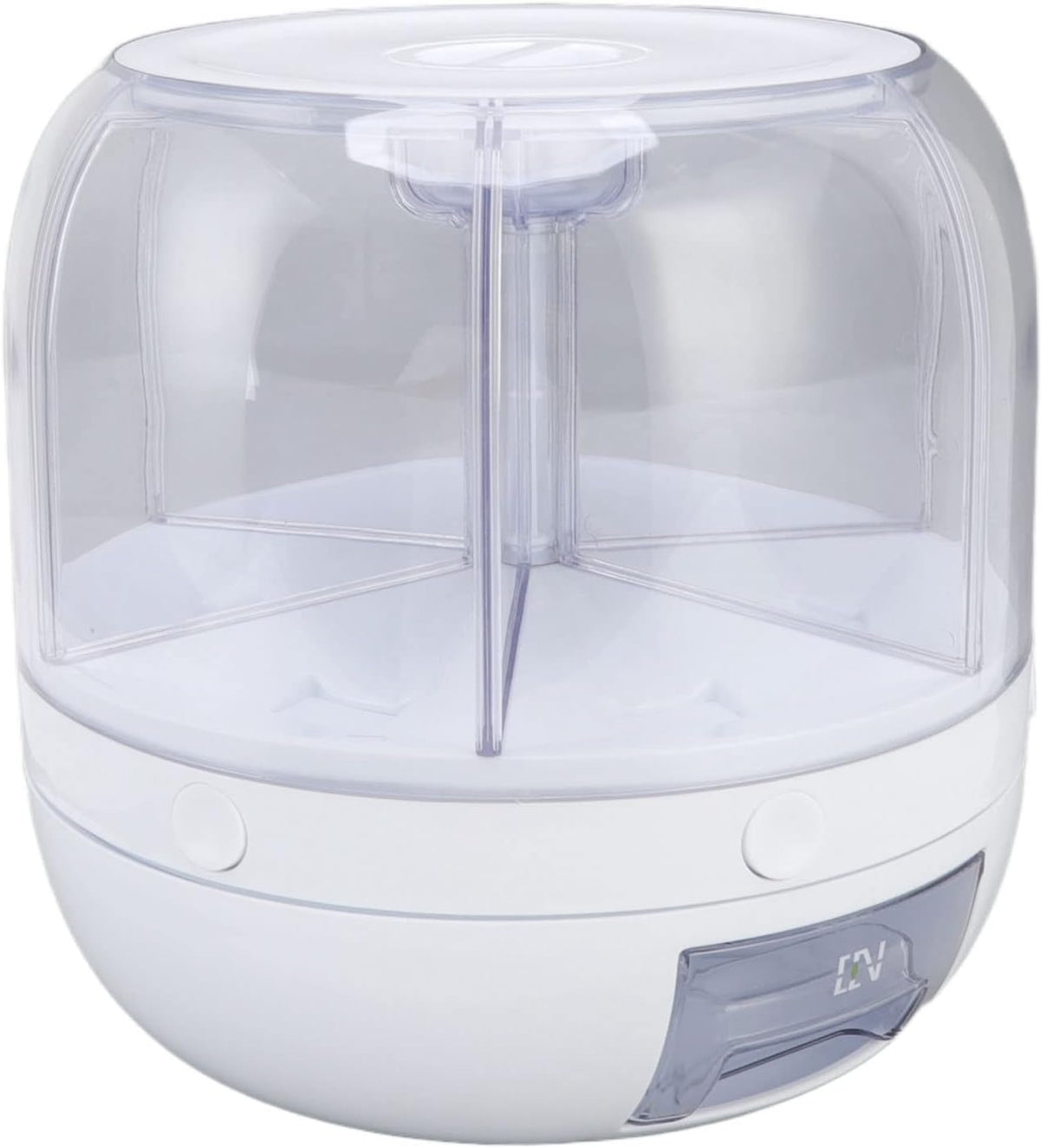 6-Grid 360° Rotating Rice & Grain Storage Container - Convenient 5kg Dry Food Dispenser with Lid for Your Home Kitchen