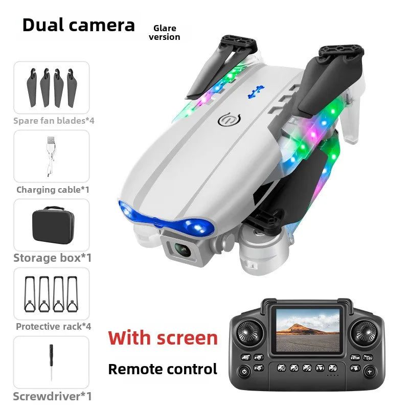 Newest E88 E99D Screen-Controlled Lighting Mini Drone 4K 2 Camera Optical Flow Remote Control Aircraft Mavic Air 2