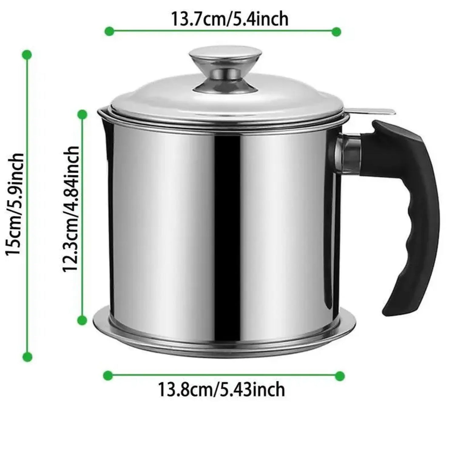 Elevate Your Cooking with Our Modern Stainless Steel Oil Dispenser - Includes Tray & Lid for Safe Storage and Easy Filtration